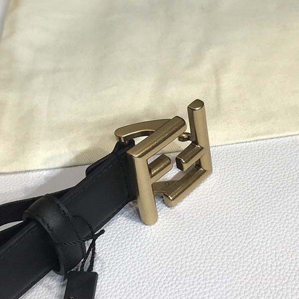 fendi原單進口雙面牛皮 釕鈀電鍍皮帶