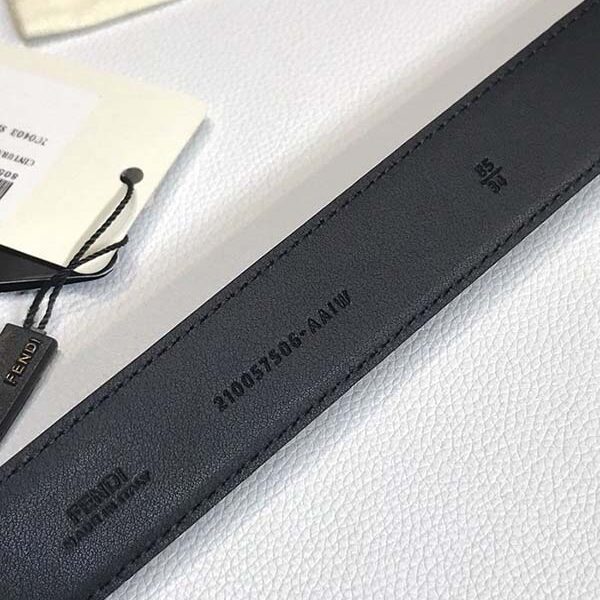 fendi原單進口雙面牛皮 釕鈀電鍍皮帶