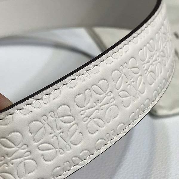 loewe頂級原單皮帶 原單進口雙面頭層牛皮 釕鈀扣