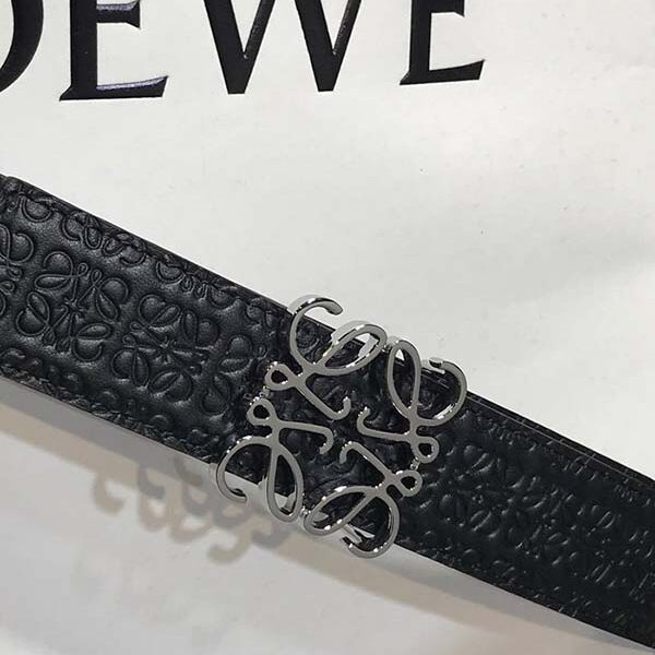 loewe原單進口雙面頭層牛皮皮帶
