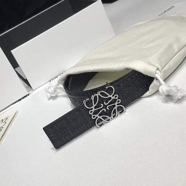 loewe原單進口雙面頭層牛皮皮帶