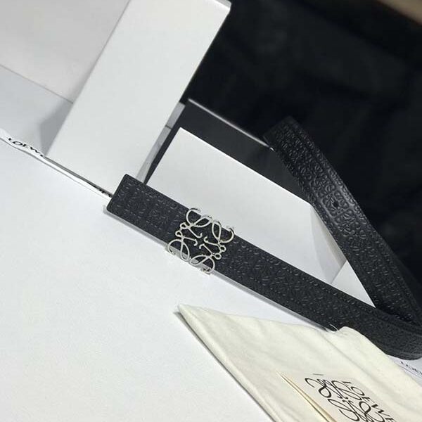 loewe原單進口雙面頭層牛皮皮帶