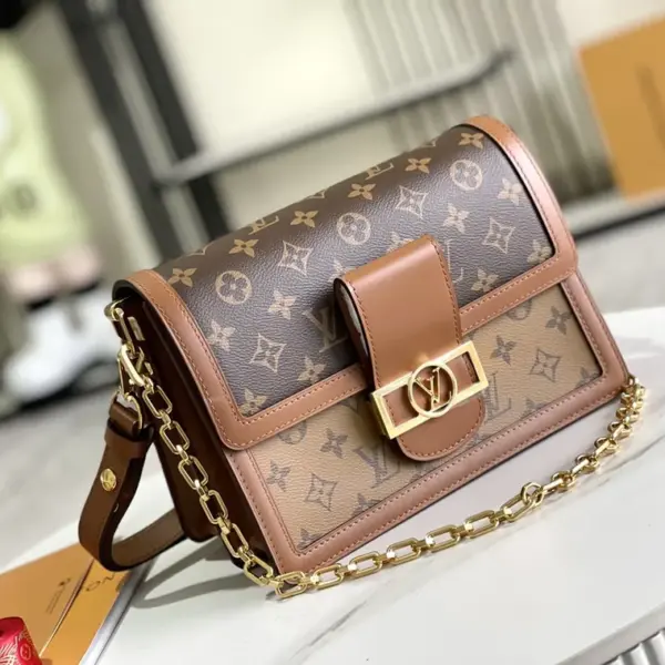 高仿精品批發原單 DAUPHINE 手袋 M45958 黃花hhlv25