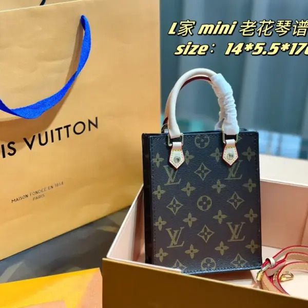 頂級原單1：1 路易威登lv 琴譜包mini 肩帶調節老花色