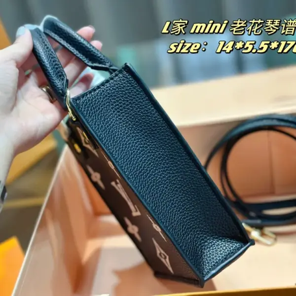 頂級原單1：1 路易威登lv 琴譜包 肩帶調節黑色印花