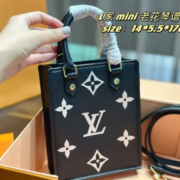 頂級原單1：1 路易威登lv 琴譜包 肩帶調節黑色印花