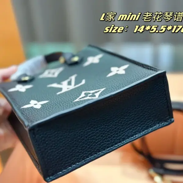 頂級原單1：1 路易威登lv 琴譜包 肩帶調節黑色印花