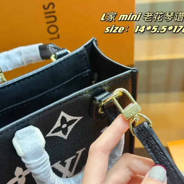 頂級原單1：1 路易威登lv 琴譜包 肩帶調節黑色印花