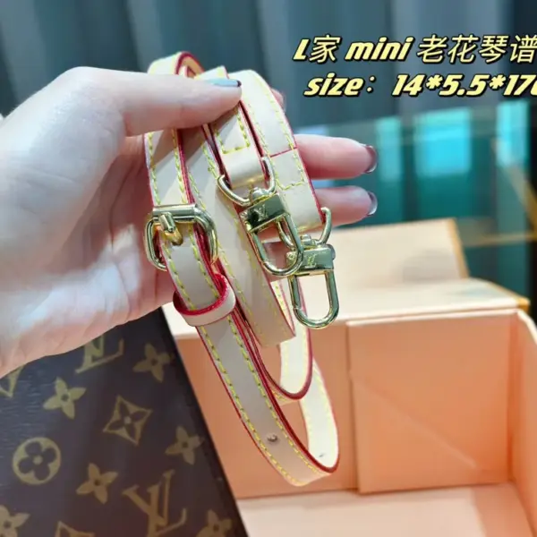 頂級原單1：1 路易威登lv 琴譜包mini 肩帶調節老花色