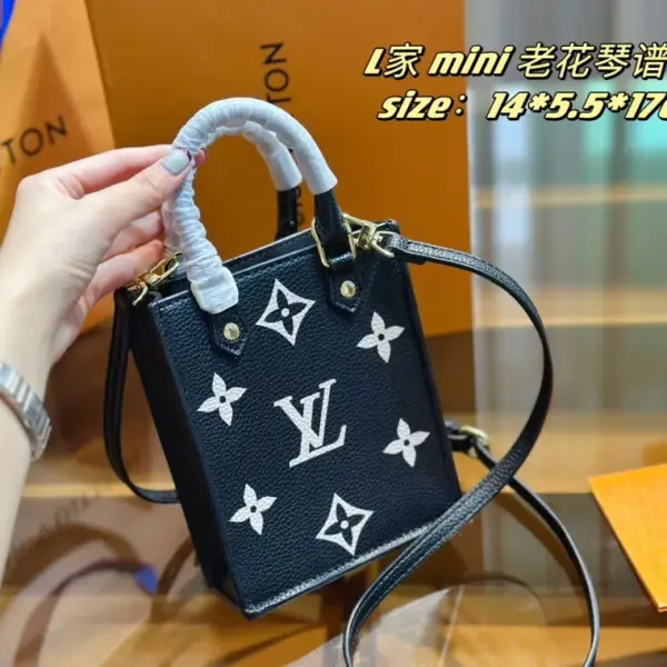 頂級原單1：1 路易威登lv 琴譜包 肩帶調節黑色印花