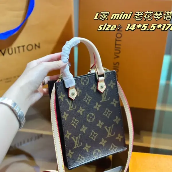 頂級原單1：1 路易威登lv 琴譜包mini 肩帶調節老花色