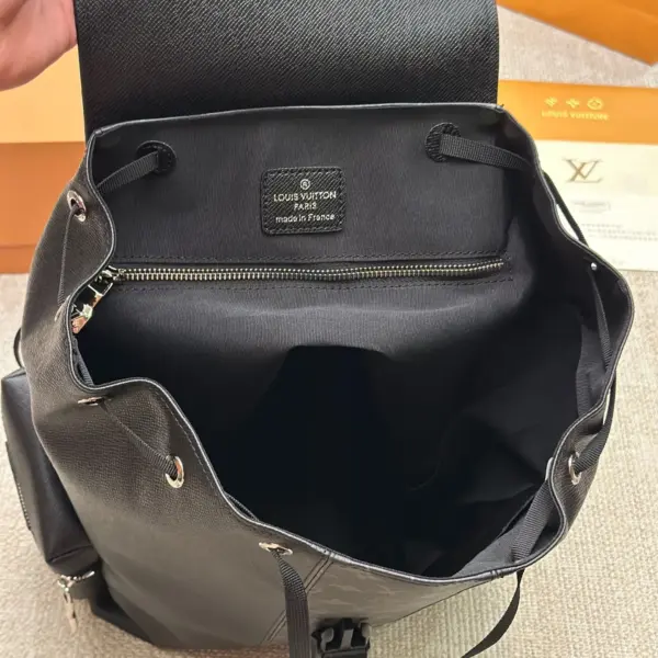 lv高仿 Discovery百搭通勤經典老花帆布拼牛皮雙肩包 LV最好看的雙肩包出差旅行必備超酷COOL