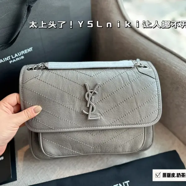ysl高仿 niki 皮料軟糯質感〰️ 進口牛皮！ 說真的niki真的太適合秋冬！