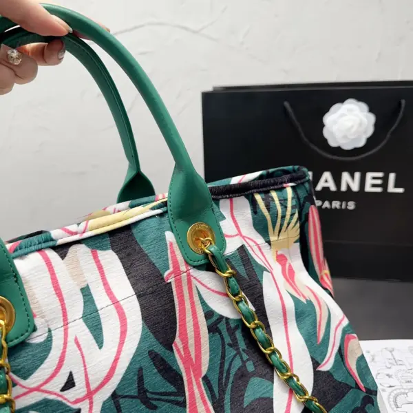 香奈兒CHANEL 花卉珍珠沙灘包高仿精緻美2023頂級版本