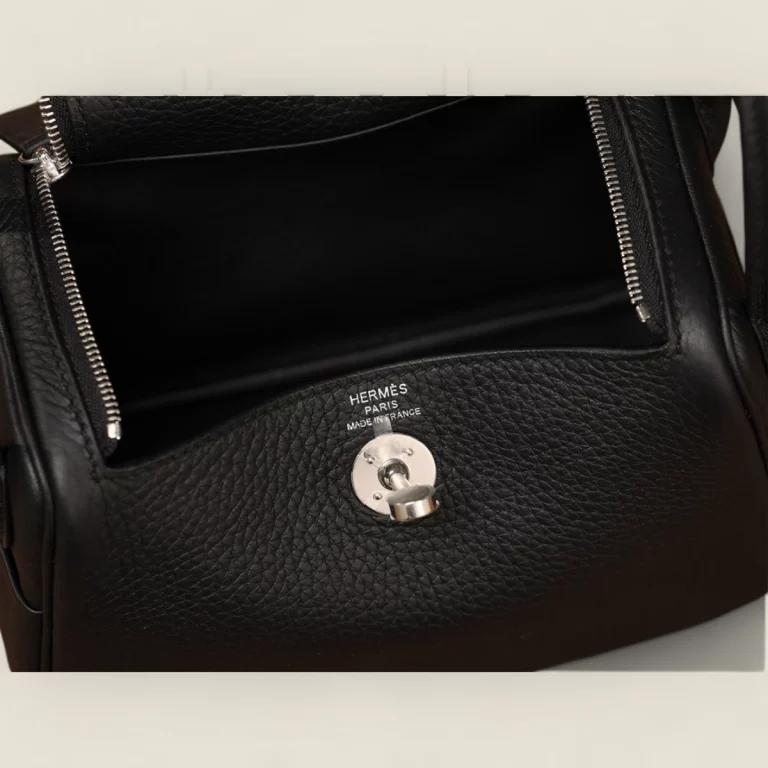 頂級高仿愛馬仕Hermes Lindy mini 19單肩包原廠皮革黑色銀扣 25 頂級高仿愛馬仕Hermes Lindy mini 19單肩包原廠皮革黑色銀扣