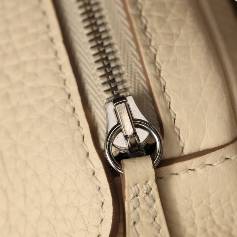 高仿愛馬仕Hermes*Lindy26奶昔白銀扣全手工版本