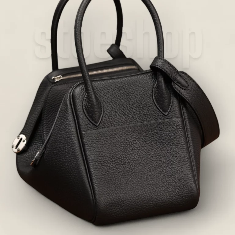 高仿頂級愛馬仕Hermes*Lindy26黑色銀扣全手工版本