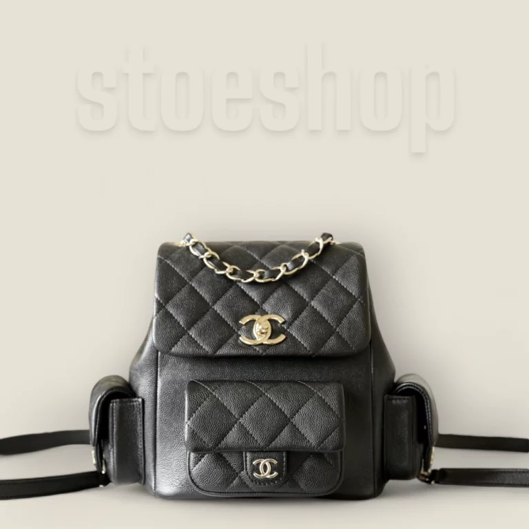 Chanel高仿背包23K系列坦克炸藥包黑淡金大號 12 Chanel高仿背包23K系列坦克炸藥包黑淡金大號