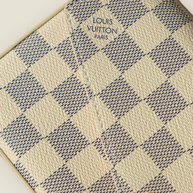 頂級原單高仿LV白棋盤格帆布鏈條包M63106，香港復刻精品 香港復刻精品
