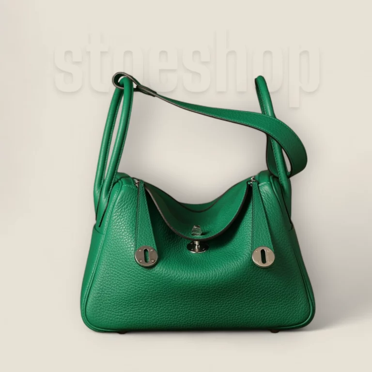 高仿頂級愛馬仕Hermes*Lindy26絲絨綠銀扣全手工版本 18 高仿頂級愛馬仕Hermes*Lindy26絲絨綠銀扣全手工版本