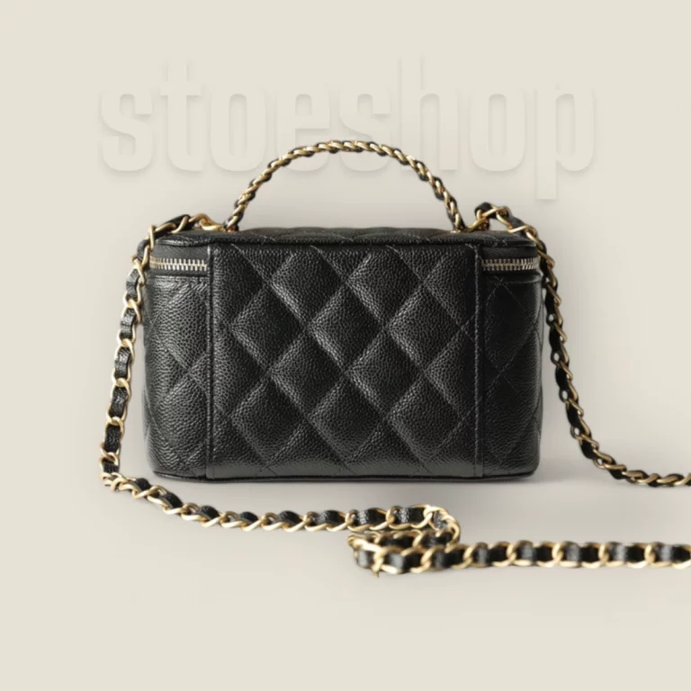 台灣高仿奢侈品Chanel22S黑金化妝包