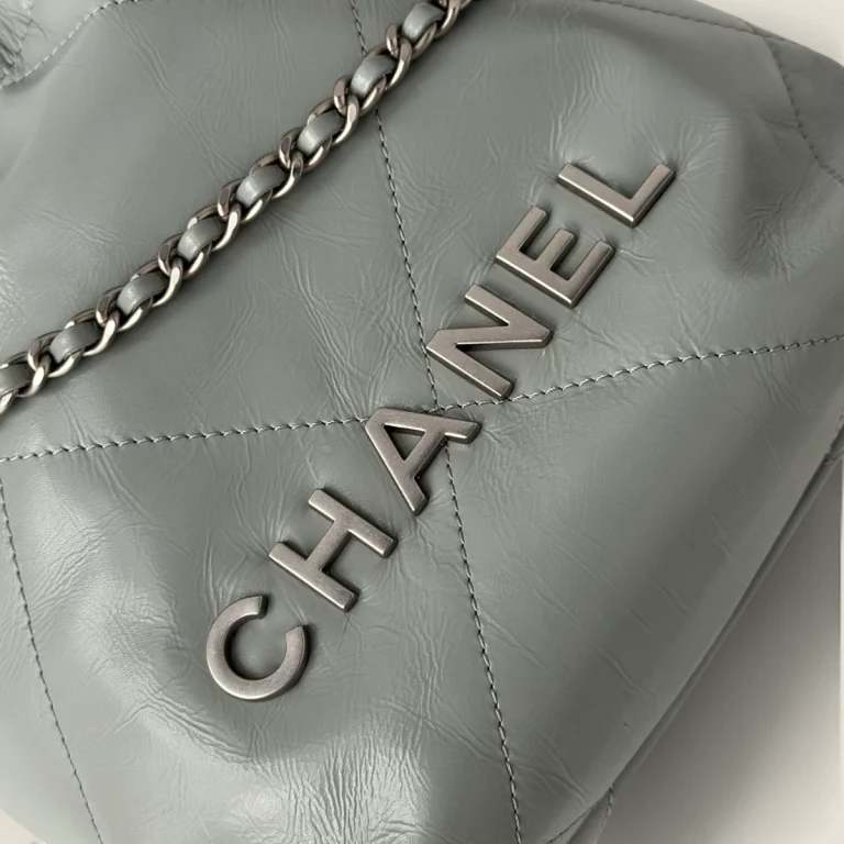 超A級高仿Chanel 23S系列霧霾藍Mini購物袋精細版