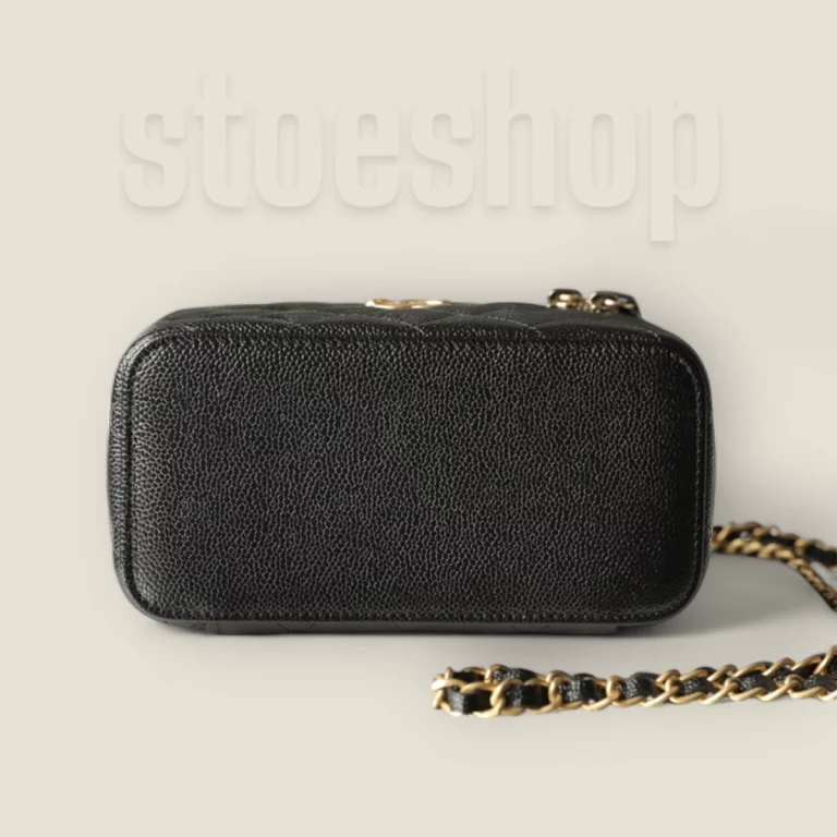 台灣高仿奢侈品Chanel22S黑金化妝包