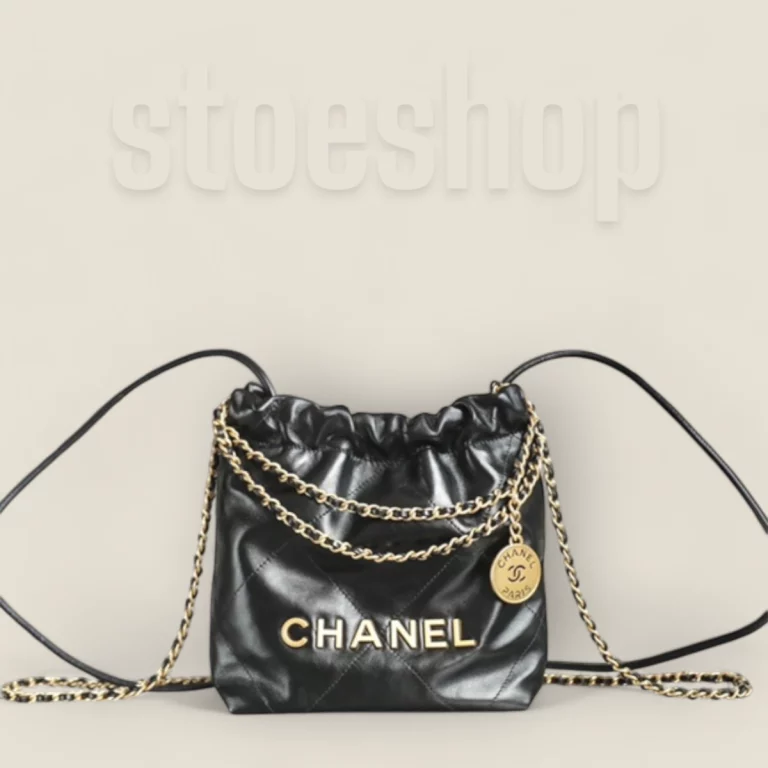 頂級精仿Chanel 23S春夏系列黑金Mini購物袋高仿精品