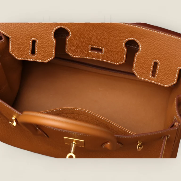 獨家純手工縫製 高仿 愛馬仕 Birkin 30 金棕金扣 高品質版 愛馬仕