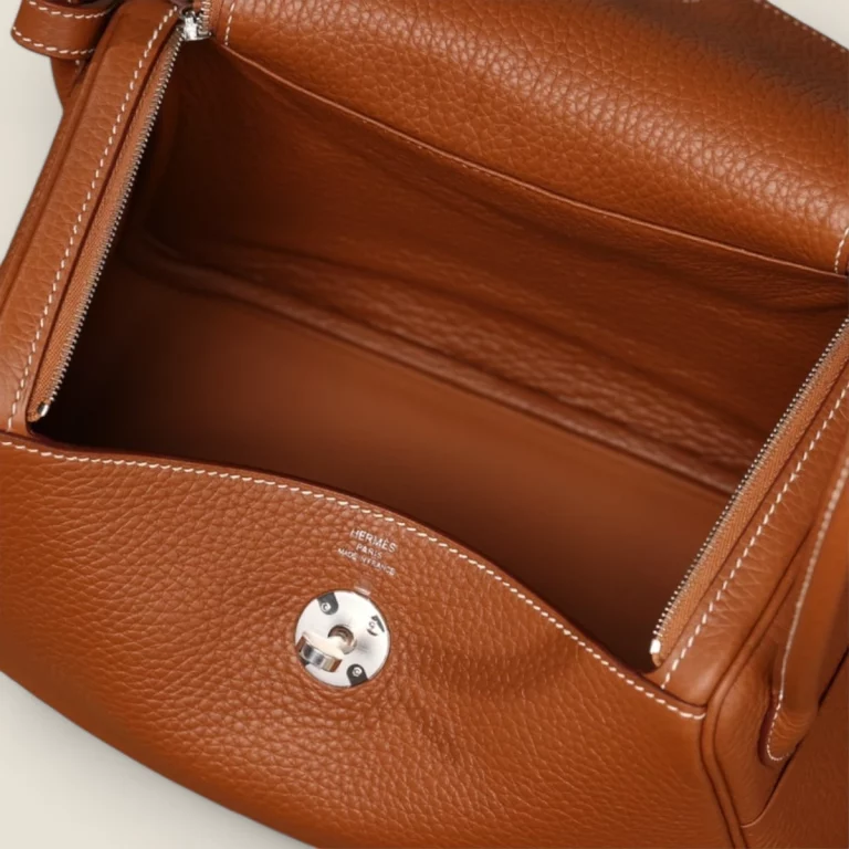高仿台灣愛馬仕Hermes*Lindy26金棕色銀扣全手工版本 21 高仿台灣愛馬仕Hermes*Lindy26金棕色銀扣全手工版本