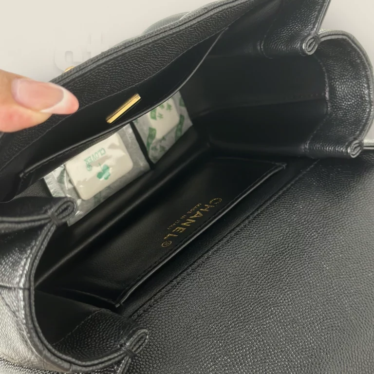 潮牌高仿香奈兒22K系列黑金方胖子包，小眾奢華質感，完美再現