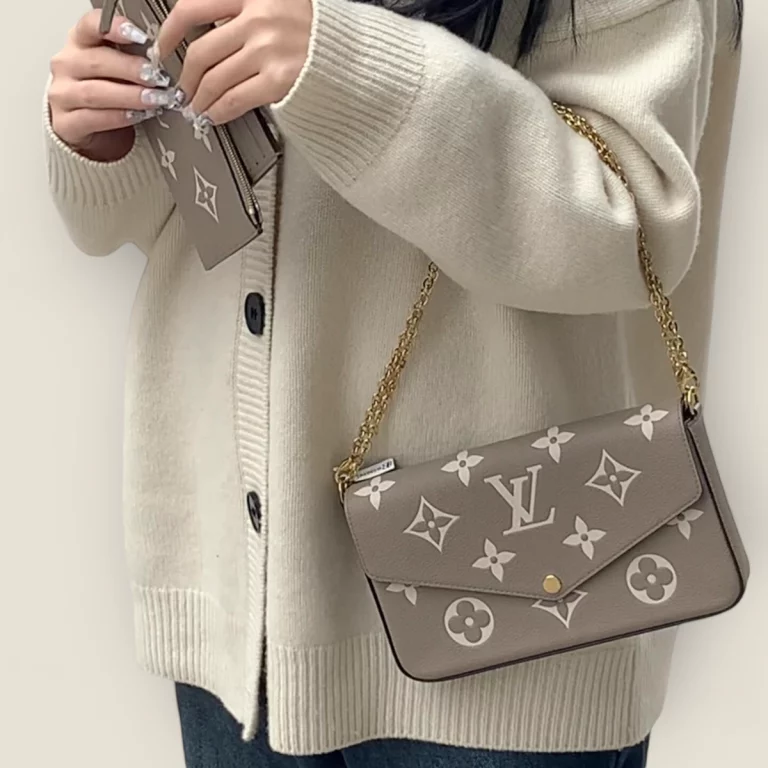 頂級原單高仿LV Pochette Felicie系列M82610鏈條包，精緻復刻品質 頂級原單高仿LV