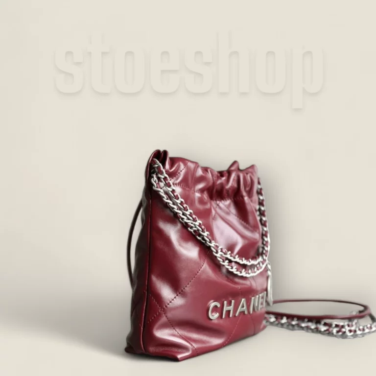 頂級高仿Chanel 23S系列酒紅色Mini購物袋超A精仿款