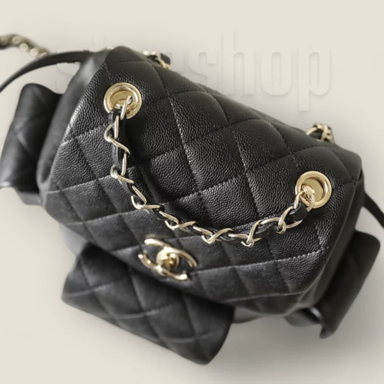 Chanel高仿背包23K系列坦克炸藥包黑淡金大號 15 Chanel高仿背包23K系列坦克炸藥包黑淡金大號