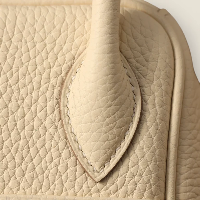 高仿愛馬仕Hermes*Lindy26奶昔白銀扣全手工版本