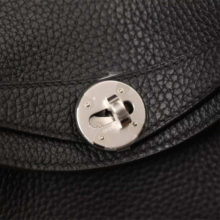 高仿頂級愛馬仕Hermes*Lindy26黑色銀扣全手工版本