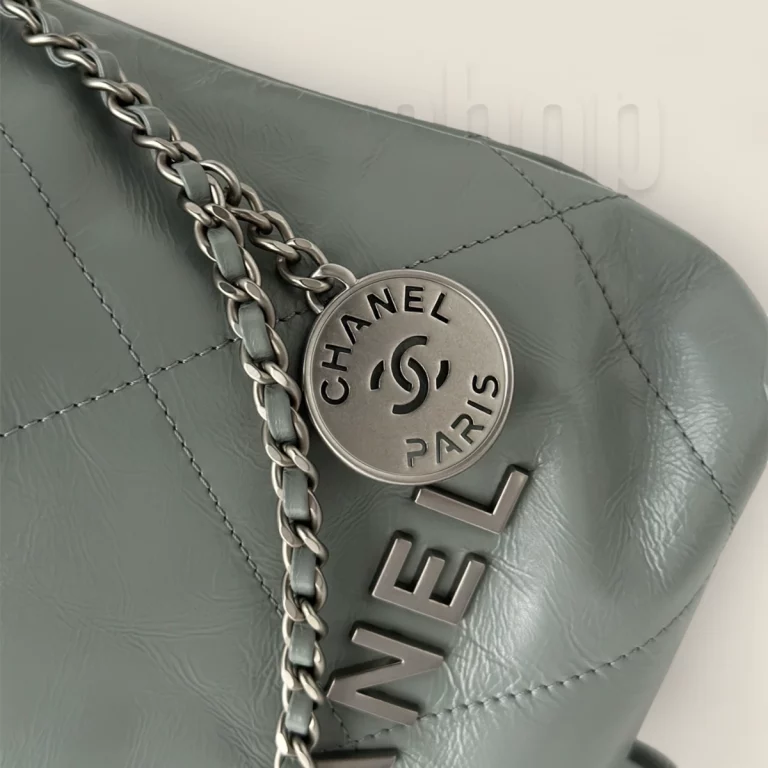 超A級高仿Chanel 23S系列霧霾藍Mini購物袋精細版