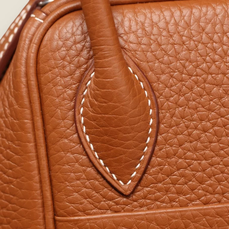 高仿台灣愛馬仕Hermes*Lindy26金棕色銀扣全手工版本 31 高仿台灣愛馬仕Hermes*Lindy26金棕色銀扣全手工版本