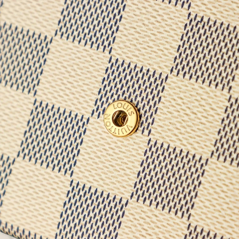 頂級原單高仿LV白棋盤格帆布鏈條包M63106，香港復刻精品 香港復刻精品