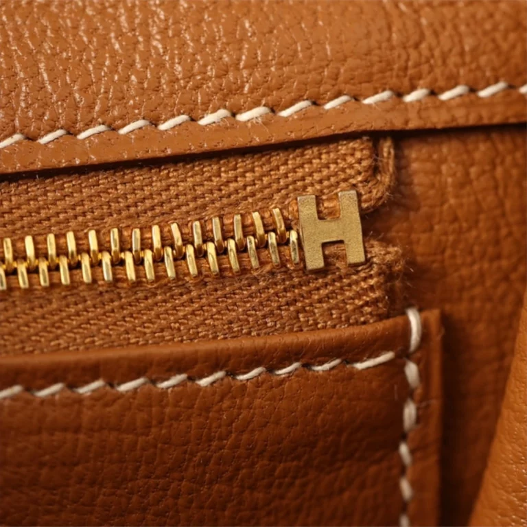 頂級高仿Hermes*Birkin25金棕色金扣全手工版本 Hermes
