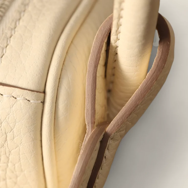 高仿愛馬仕Hermes*Lindy26奶昔白銀扣全手工版本