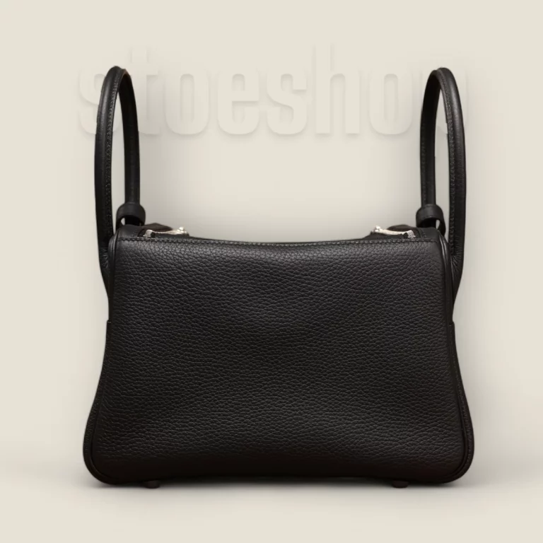 高仿頂級愛馬仕Hermes*Lindy26黑色銀扣全手工版本