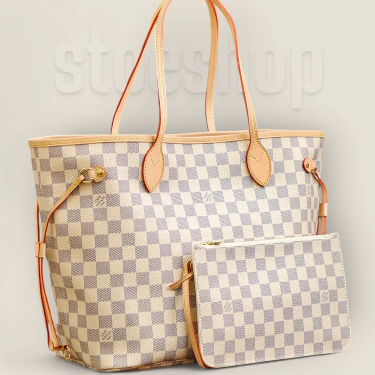 LV復刻媽咪袋 Neverfull系列 白色棋盤格 - 頂級復刻精品 M41361 LV復刻媽咪袋