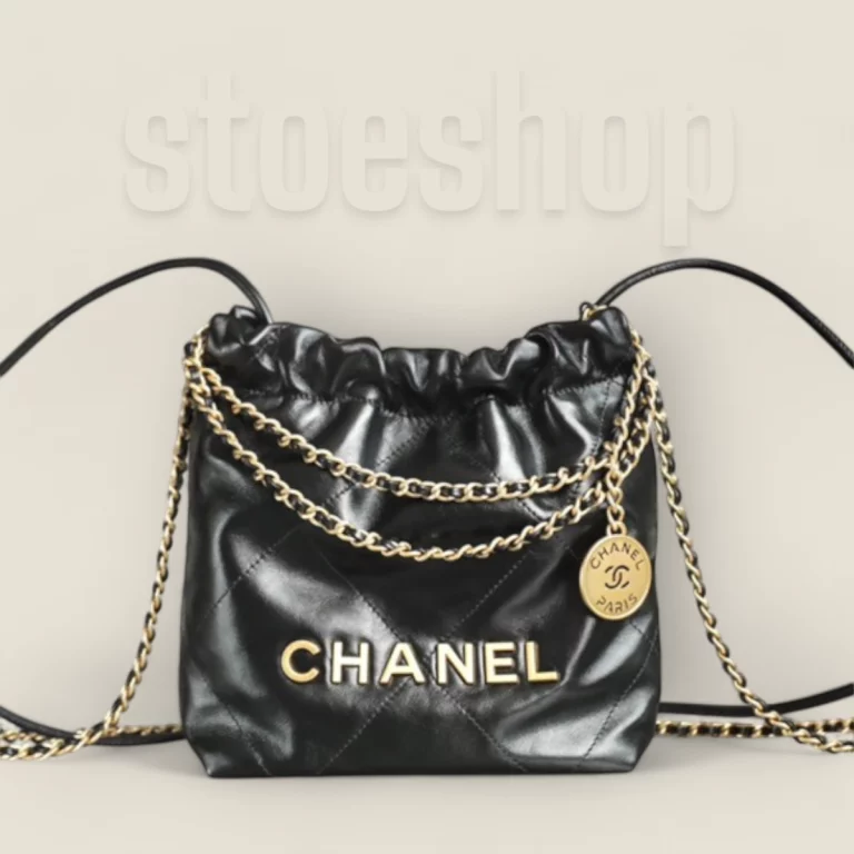 頂級精仿Chanel 23S春夏系列黑金Mini購物袋高仿精品
