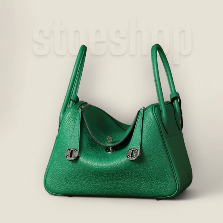 高仿頂級愛馬仕Hermes*Lindy26絲絨綠銀扣全手工版本 20 高仿頂級愛馬仕Hermes*Lindy26絲絨綠銀扣全手工版本