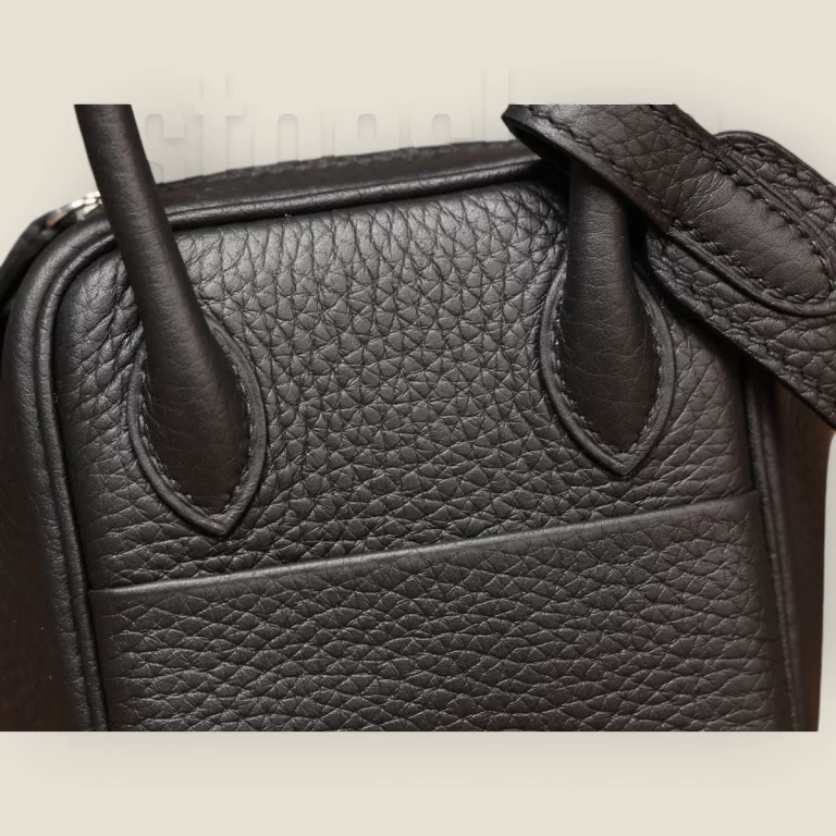 頂級高仿愛馬仕Hermes Lindy mini 19單肩包原廠皮革黑色銀扣 29 頂級高仿愛馬仕Hermes Lindy mini 19單肩包原廠皮革黑色銀扣