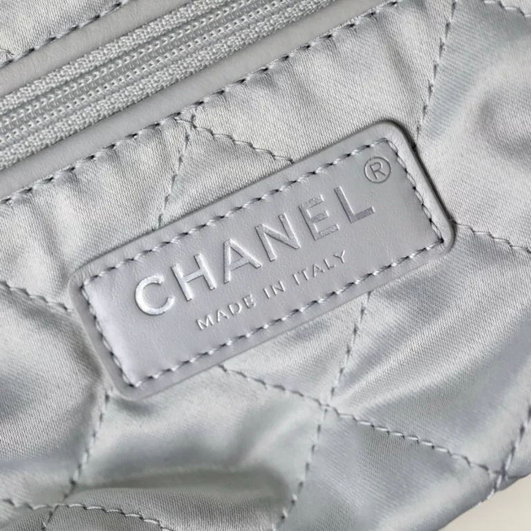 復刻官網同款Chanel購物袋奶奶灰中號高仿版 Chanel購物袋