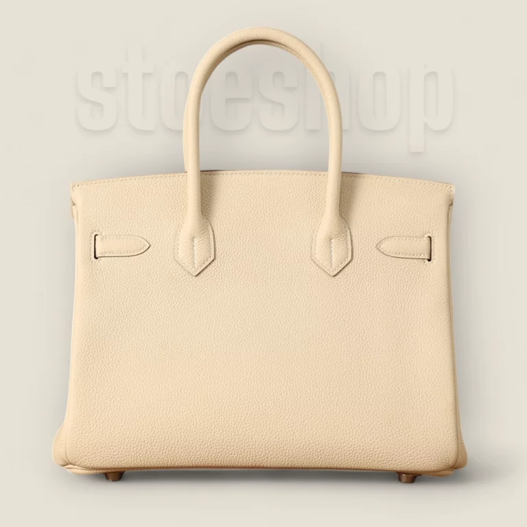 台灣高仿愛馬仕*Birkin30奶昔白銀扣全手工版本 台灣高仿