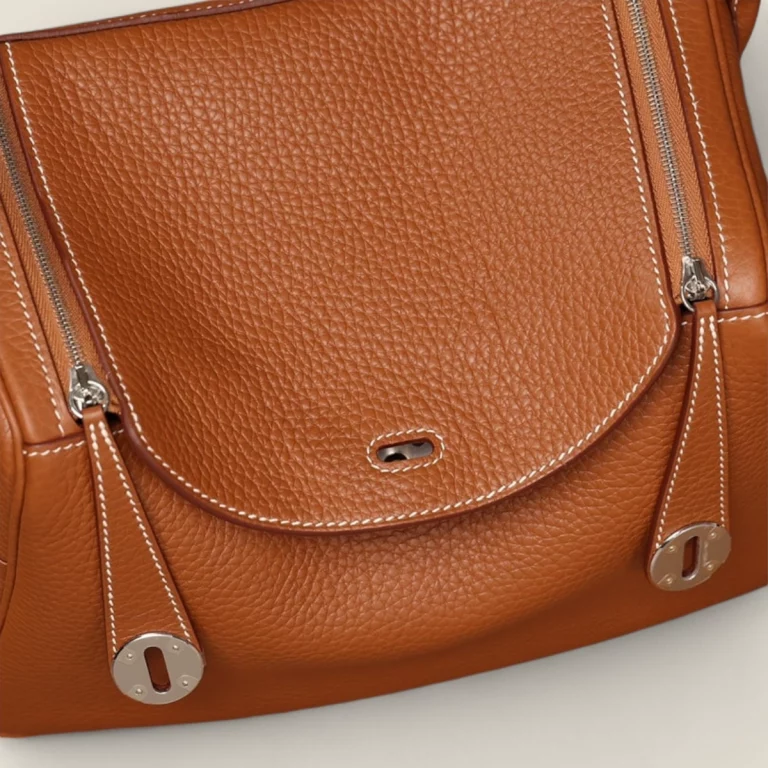 高仿台灣愛馬仕Hermes*Lindy26金棕色銀扣全手工版本 22 高仿台灣愛馬仕Hermes*Lindy26金棕色銀扣全手工版本