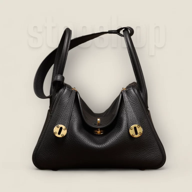 原單愛馬仕高仿Hermes*Lindy26黑色金扣 全手工版本